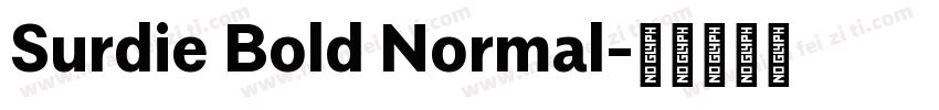 Surdie Bold Normal字体转换